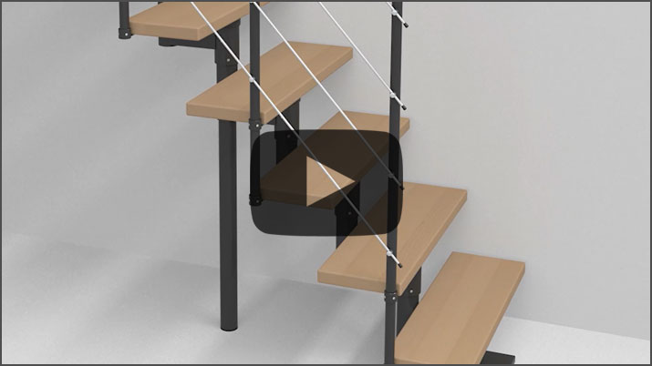 3D assembly videos of stairs